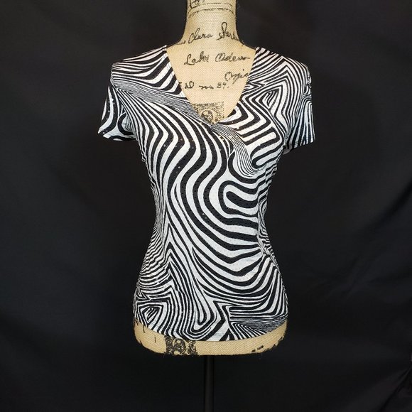 Jaipur Tops - Jaipur Zebra Print Sequin Sparkle Shirt